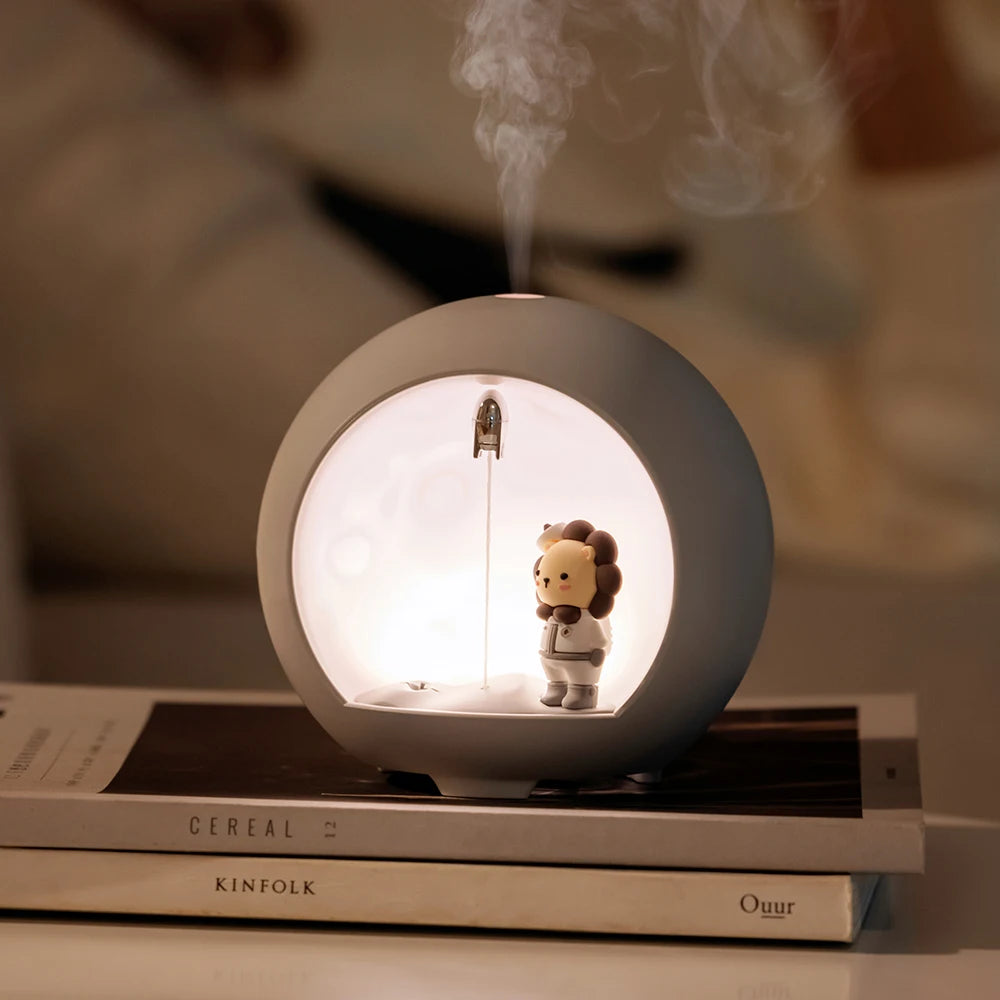 100ML Mini Aroma Oil Diffuser USB Essential Oil Atomizer Electric Air Humidifier with LED Night Lamp For Home Bedroom Mist Maker