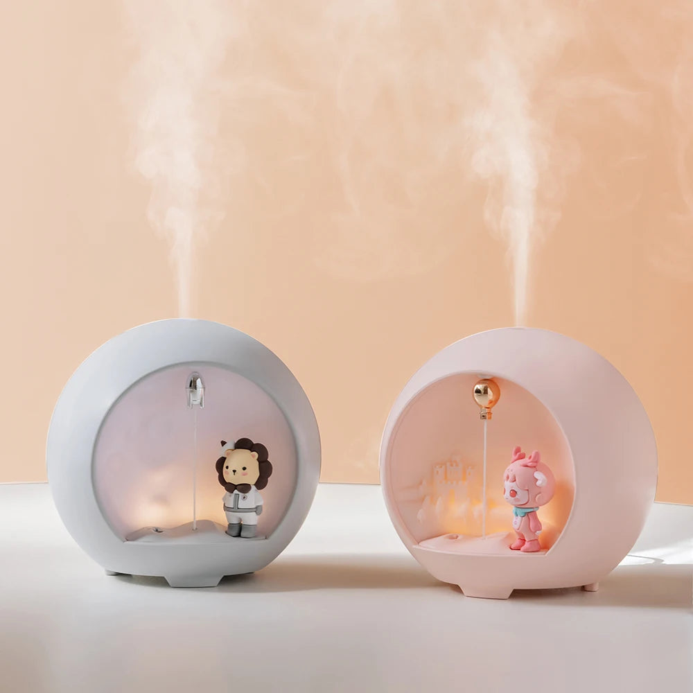 100ML Mini Aroma Oil Diffuser USB Essential Oil Atomizer Electric Air Humidifier with LED Night Lamp For Home Bedroom Mist Maker