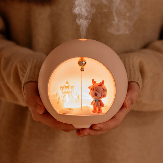 100ML Mini Aroma Oil Diffuser USB Essential Oil Atomizer Electric Air Humidifier with LED Night Lamp For Home Bedroom Mist Maker